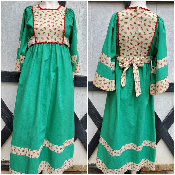 Vintage 60s 70s Young Innocent Arpeja Caftan Dress - Picture 2 of 15